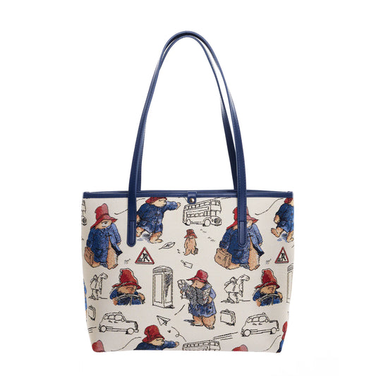 Paddington Bear Tapestry College Tote Bag – Official Peggy Fortnum Design Shoulder Bag