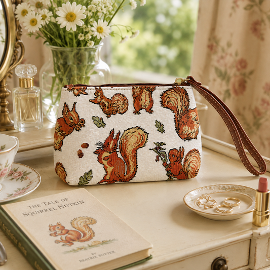 Squirrel Nutkin Tapestry Wristlet Pouch – Beatrix Potter