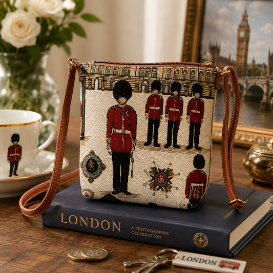 Royal Guard London Woven Tapestry Crossbody Bag