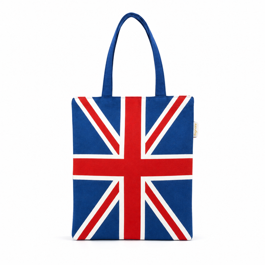 Union Jack Flat Tapestry Tote Bag