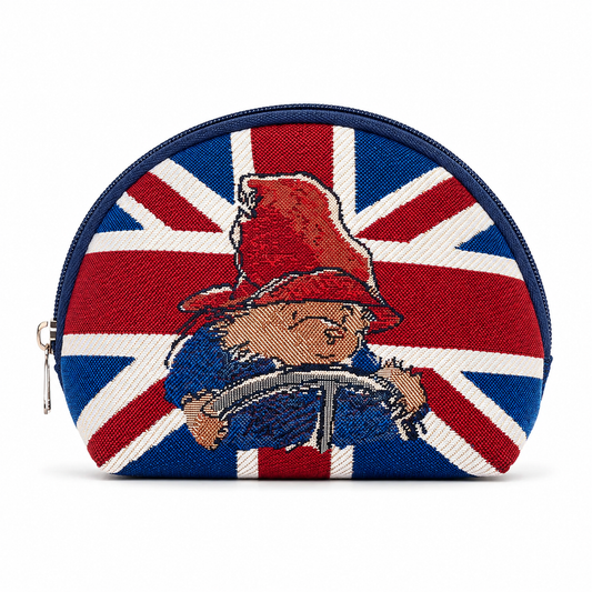 Paddington Bear Union Jack Tapestry Cosmetic Bag – Officially Licensed