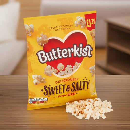 Butterkist Sweet & Salty Popcorn 70g - (£1.25 Bag) - BRITISH SNACKS