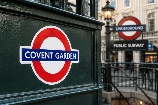 Covent Garden London Underground Roundel Waterproof Vinyl Sticker