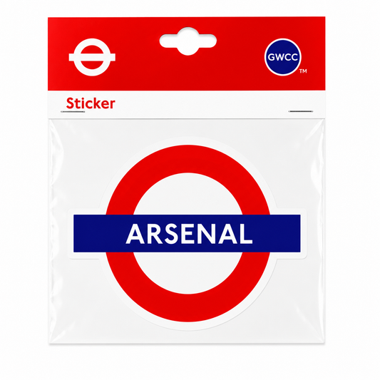 Arsenal London Underground Style Waterproof Sticker