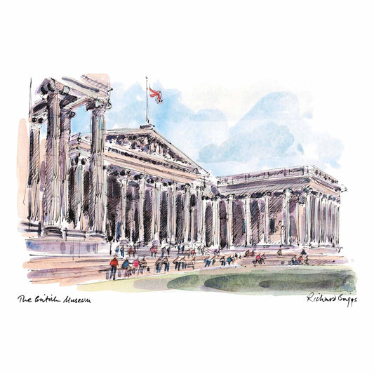 London Life Postcard A6 - The British Museum - London Souvenirs