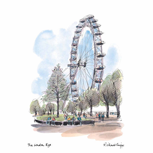 London Life Postcard A6 - The London Eye - London Souvenirs