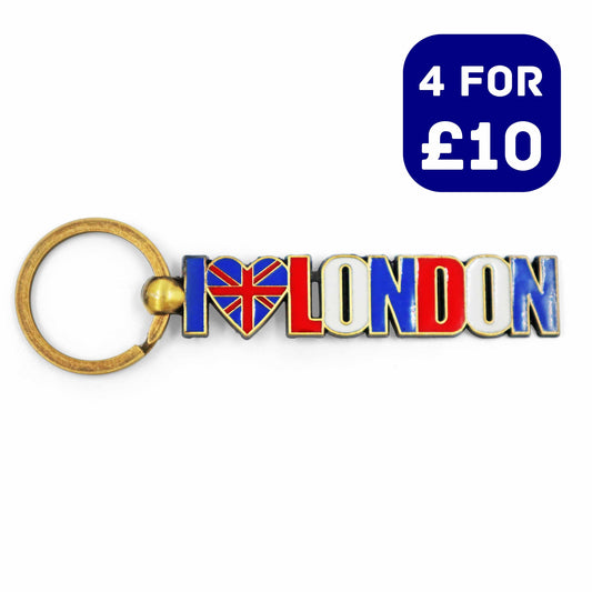 London Souvenir Keyring - Design 9 - British Souvenirs