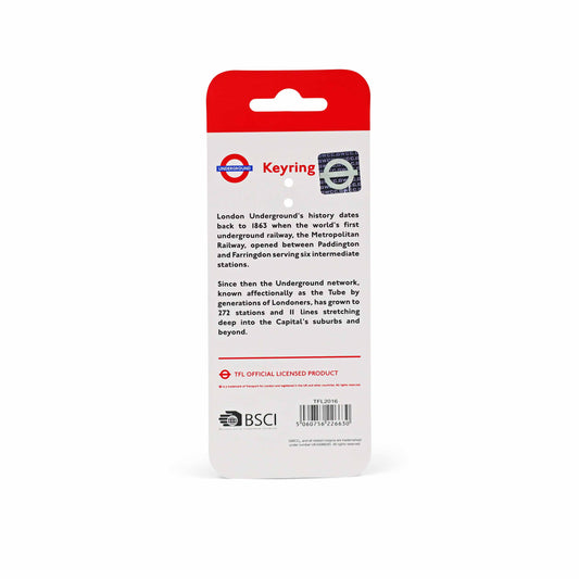 London Underground Key Shape Keyring - 'LONDON' Bottle Opener