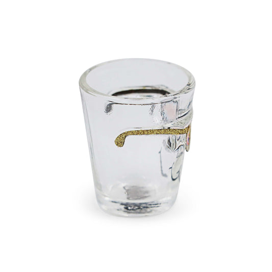 Union Jack Gold Glasses Shot Glass - Fun Gift