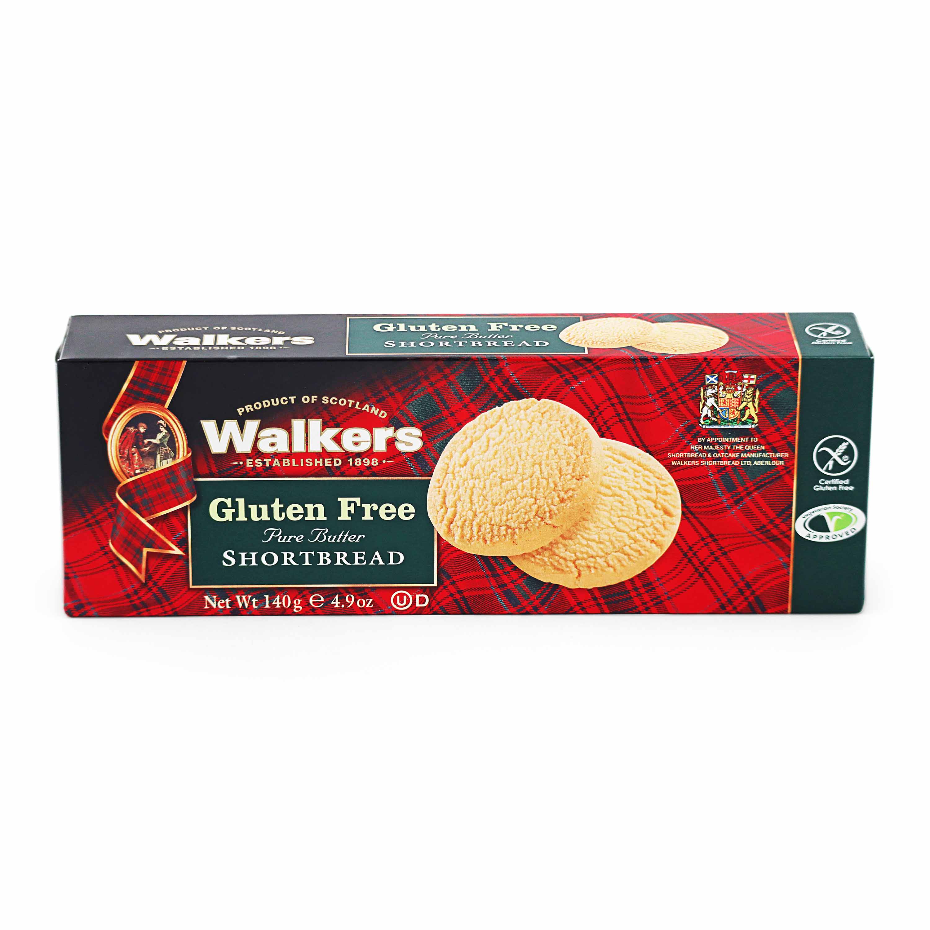 Walkers Gluten Free Rounds Shortbread 140g British Gift Shop