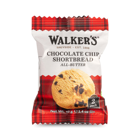 Walkers Shortbread Chocolate Chip 2 Pack - Snack Pack - London Souvenirs