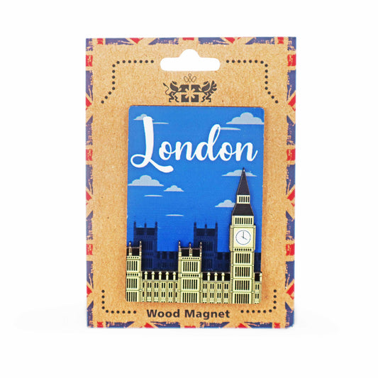 London Souvenir Wooden 3D Magnet - Design 17 - London souvenirs