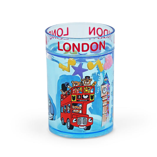 London Souvenir Glitter Tumbler