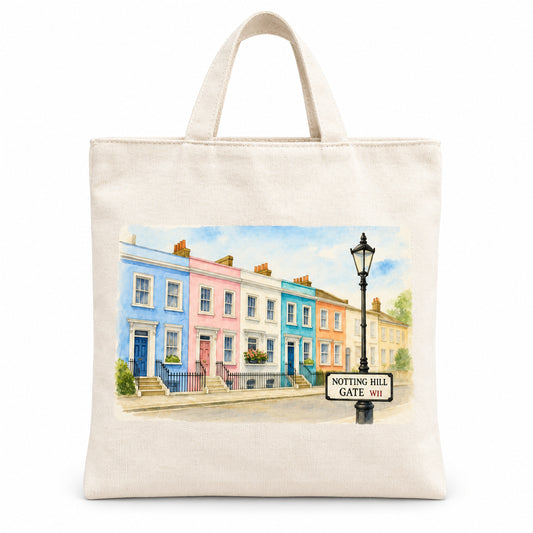Notting Hill Medium Cotton Tote Bag on a clean white background