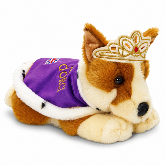 Royal corgi princess crown cape soft toy studio product image
