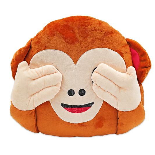 Cheeky Monkey Emoji Pillow