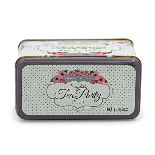 English Tea Party Tin Caddy