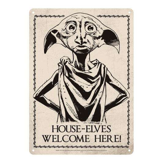 Dobby House-Elves Welcome Here! Tin Sign