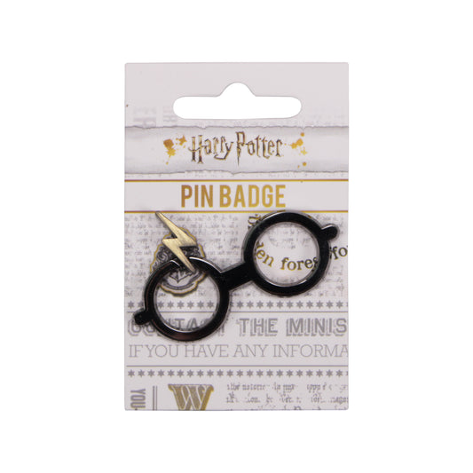 Harry Potter Glasses and Scar Pin Badge