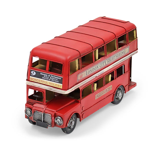 London Double Decker Bus Tin Ornament