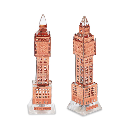 Small Crystal Rose Gold Big Ben Ornament