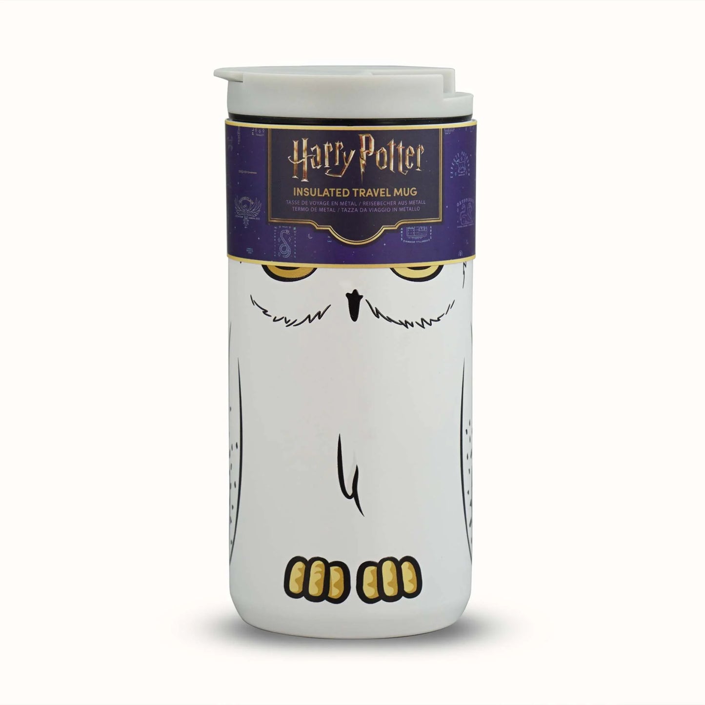 Harry Potter Hedwig Insulated Travel Mug 350ml – Double Walled Stainless Steel