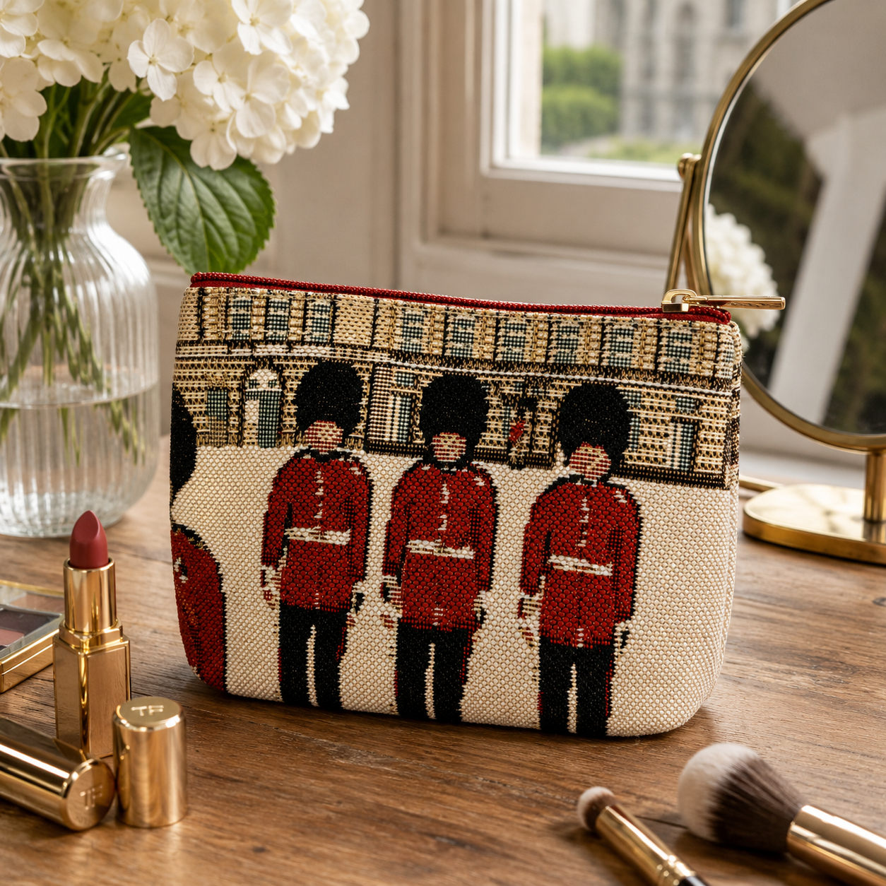 Royal Guard British Woven Tapestry Zip Coin Purse