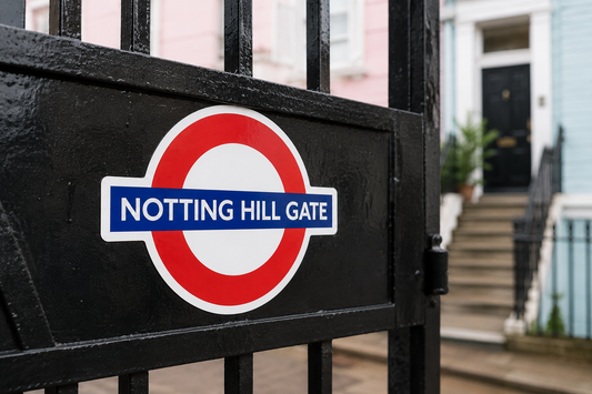 Notting Hill Gate London Underground Roundel Waterproof Vinyl Sticker