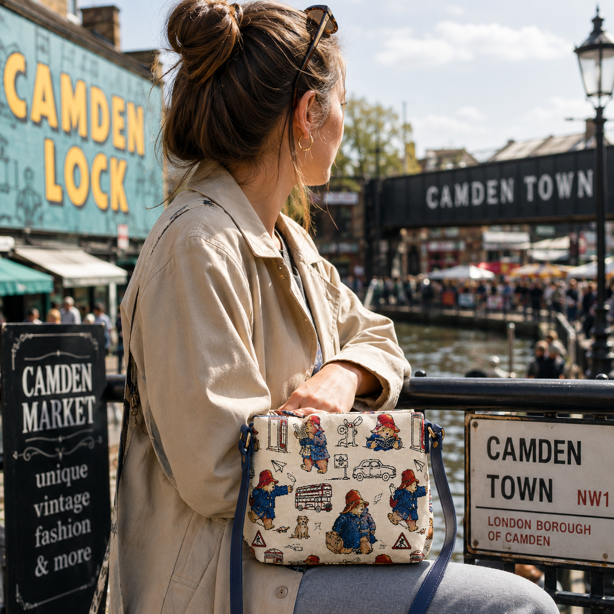 Paddington Bear™ Crossbody Satchel – Woven Tapestry Shoulder Bag