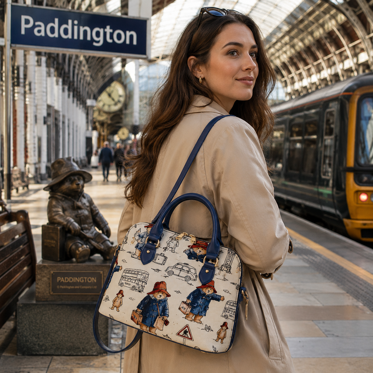 Paddington Bear™ Tapestry Top Handle Crossbody Handbag