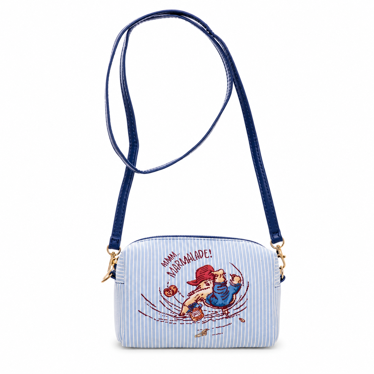 Paddington Bear Classic Mmmm Marmalade Tapestry Crossbody Bag – Blue
