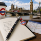 London Underground Map Pen with Mind the Gap Charm – Black