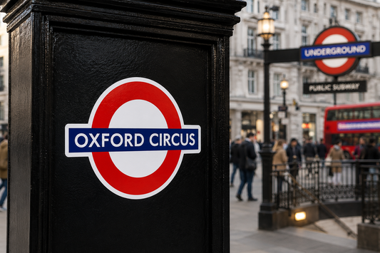 Oxford Circus London Underground Roundel Waterproof Vinyl Sticker