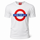 London Underground Mind the Gap Unisex T-Shirt – White