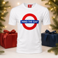 London Underground Mind the Gap Unisex T-Shirt – White