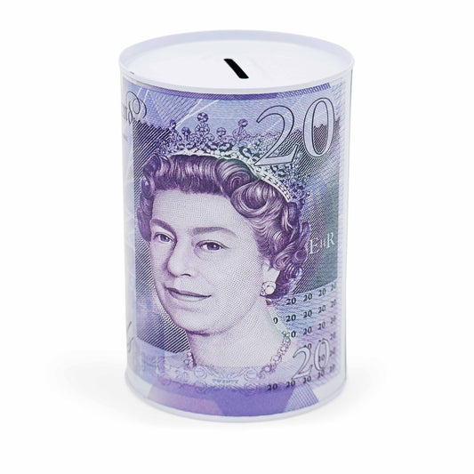 20 Pound Note Money Tin - Piggy Bank Box - British Gifts