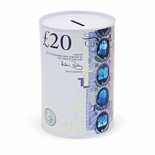 20 Pound Note Money Tin - Piggy Bank Box - London Souvenirs