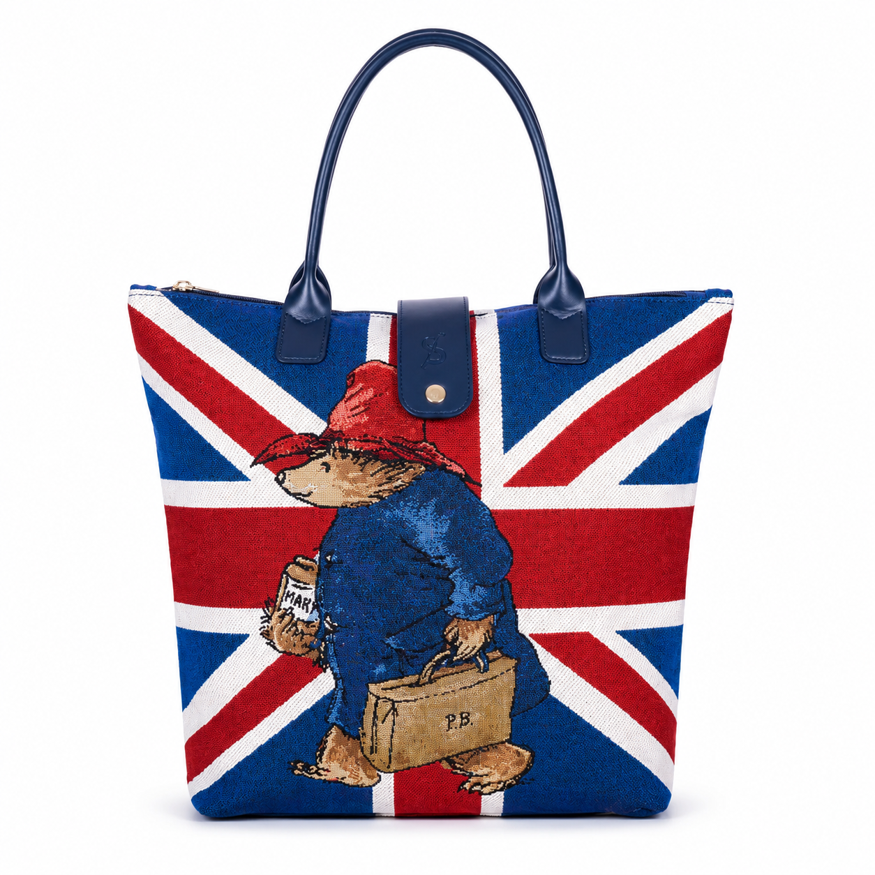 Paddington Bear Union Jack Foldaway Tapestry Shopping Bag