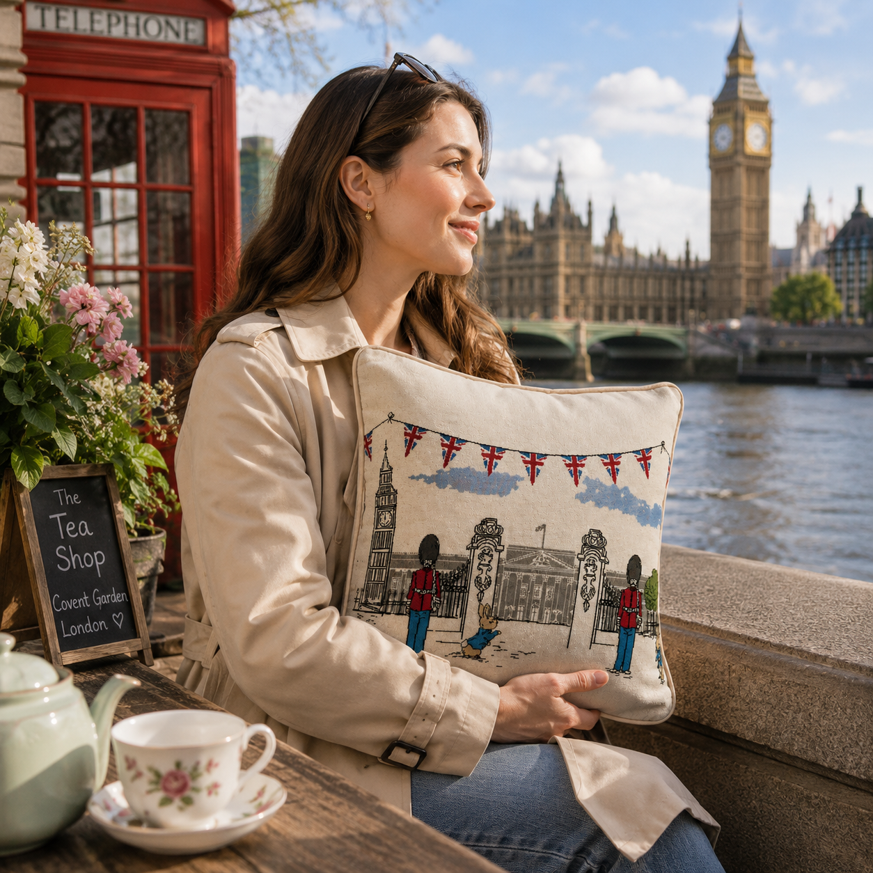 *Beatrix Potter™ Peter Rabbit Victorian London Tapestry Cushion Cover 45cm
