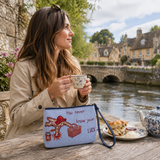 Paddington Bear Classic Mmmm Marmalade Tapestry Wristlet Bag – Blue