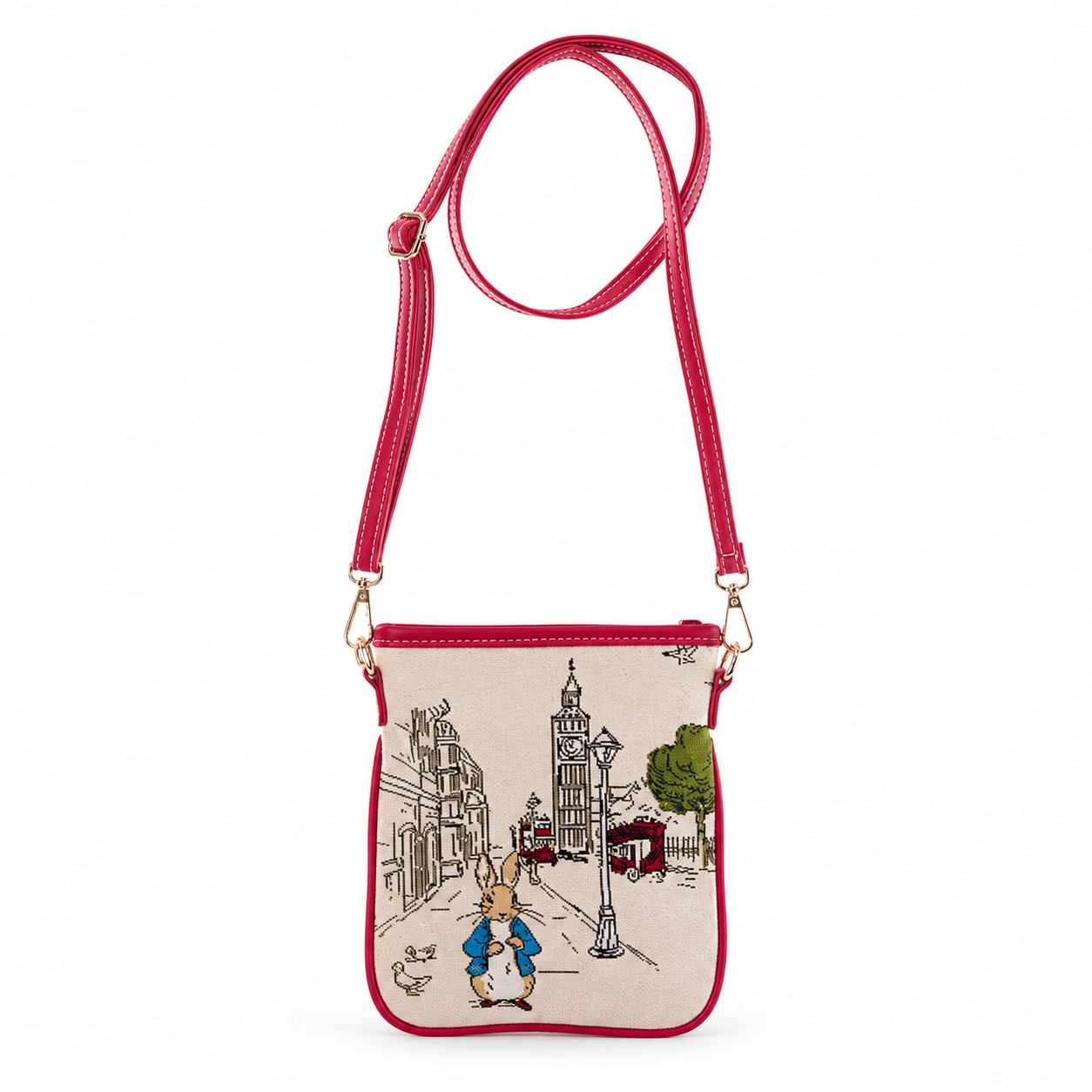 Beatrix Potter™ Peter Rabbit Victorian London Tapestry Crossbody Travel Bag