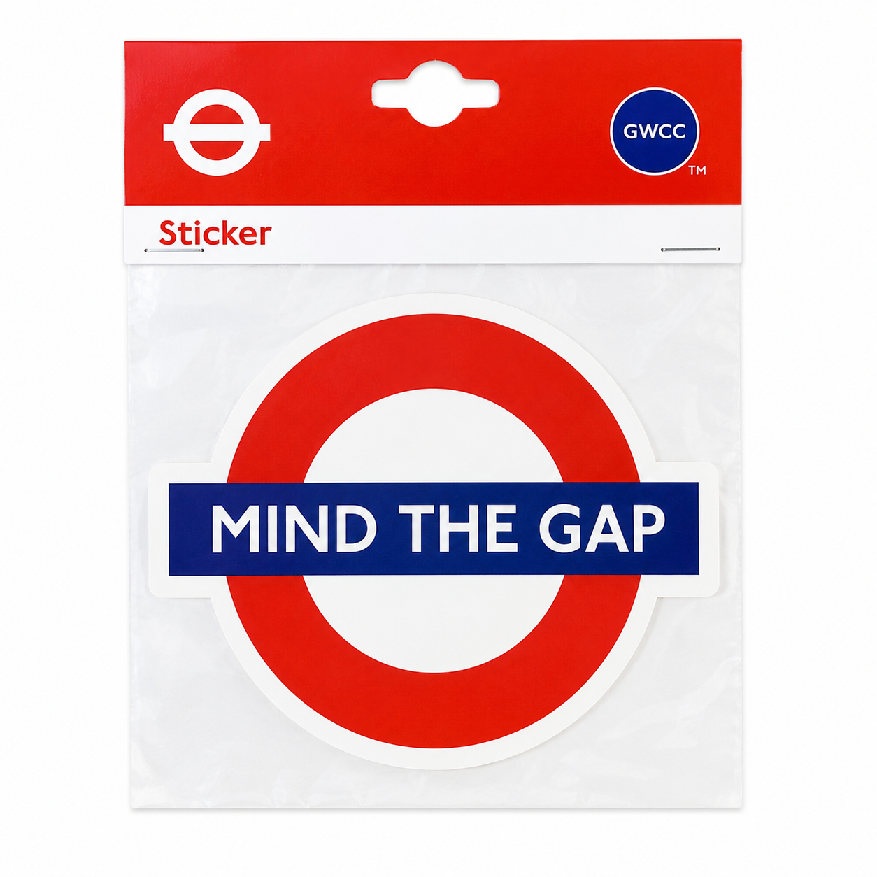 Mind The Gap London Underground Style Waterproof Sticker