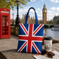 Union Jack Flat Tapestry Tote Bag