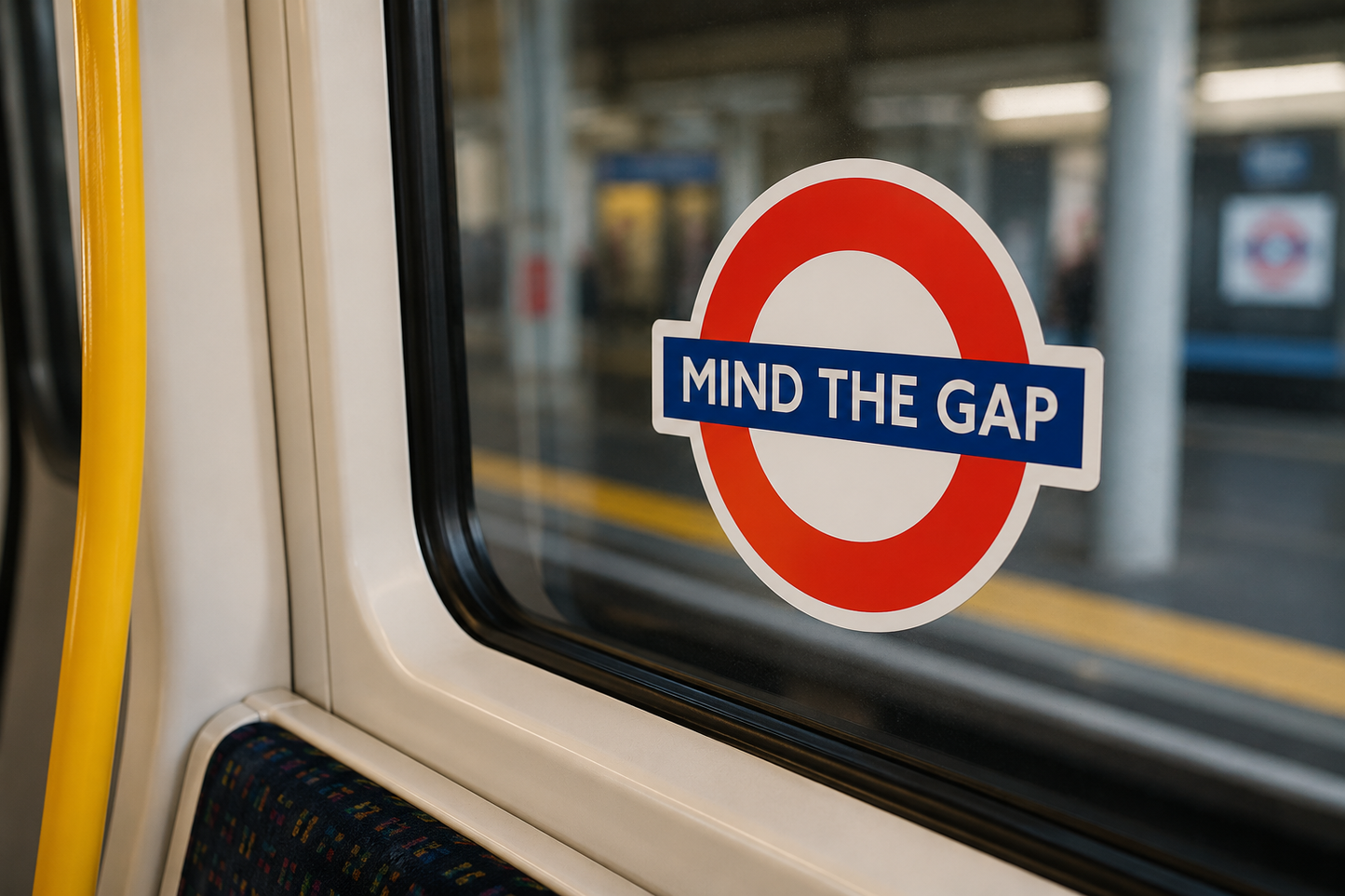 Mind The Gap London Underground Style Waterproof Sticker