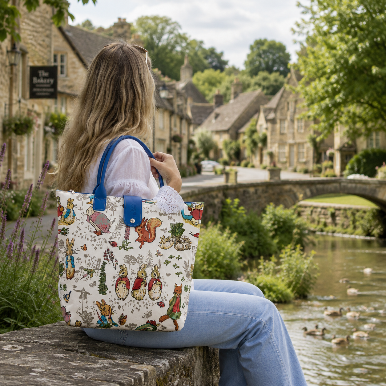 Beatrix Potter™ Peter Rabbit Woven Tapestry Flat Tote Bag