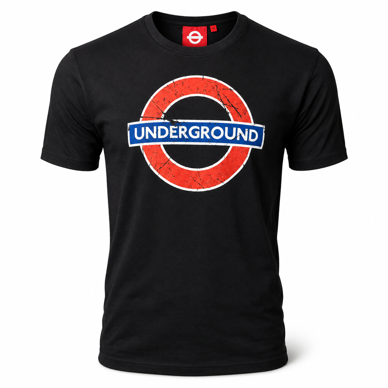 Underground Distressed Roundel Black T-Shirt
