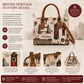 Royal Guard London Woven Tapestry Handbag with Shoulder Strap