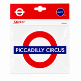 Piccadilly Circus London Underground Waterproof Vinyl Sticker