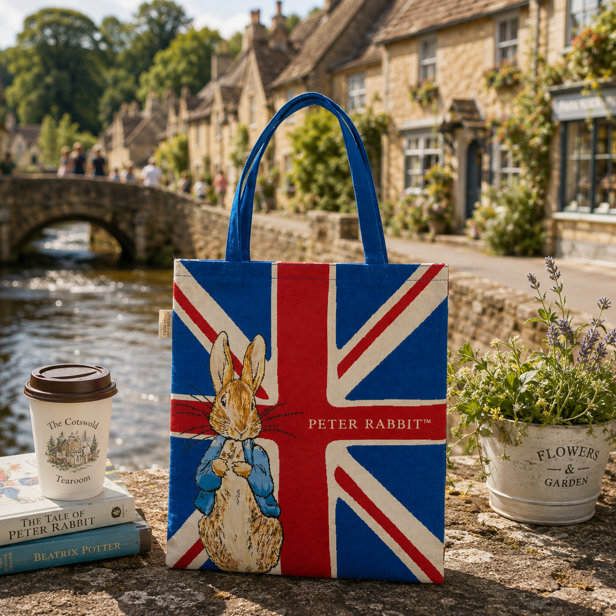 Peter Rabbit Union Jack Tapestry Tote Bag – Beatrix Potter