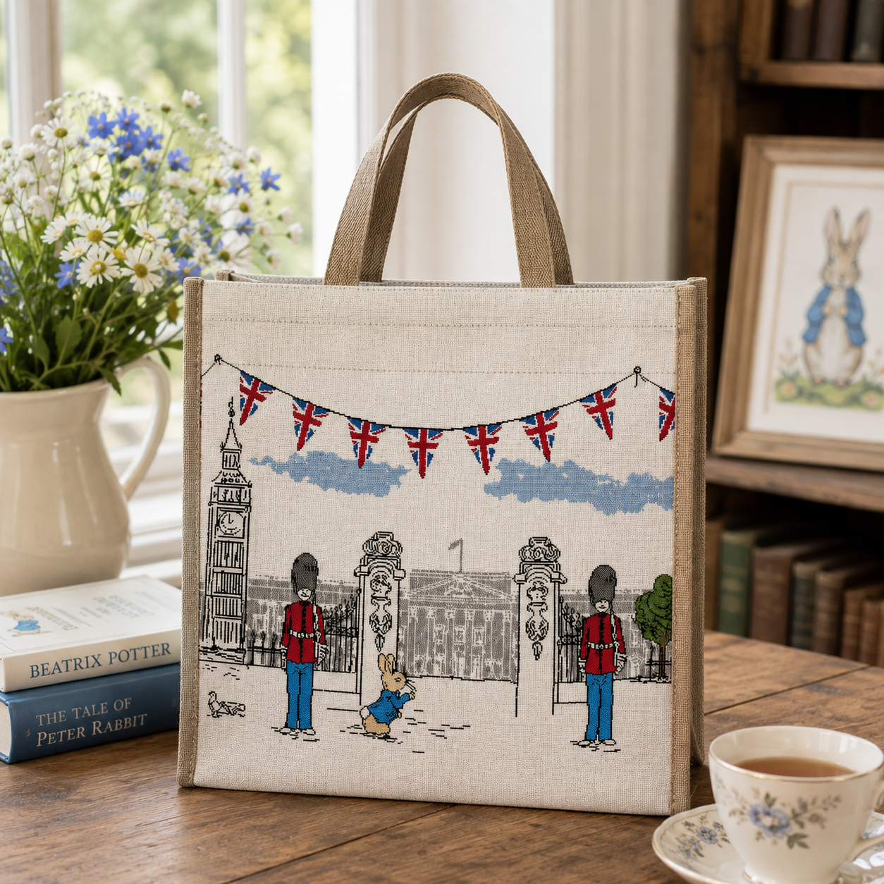 Beatrix Potter™ Peter Rabbit Victorian London Tapestry Shopper Bag